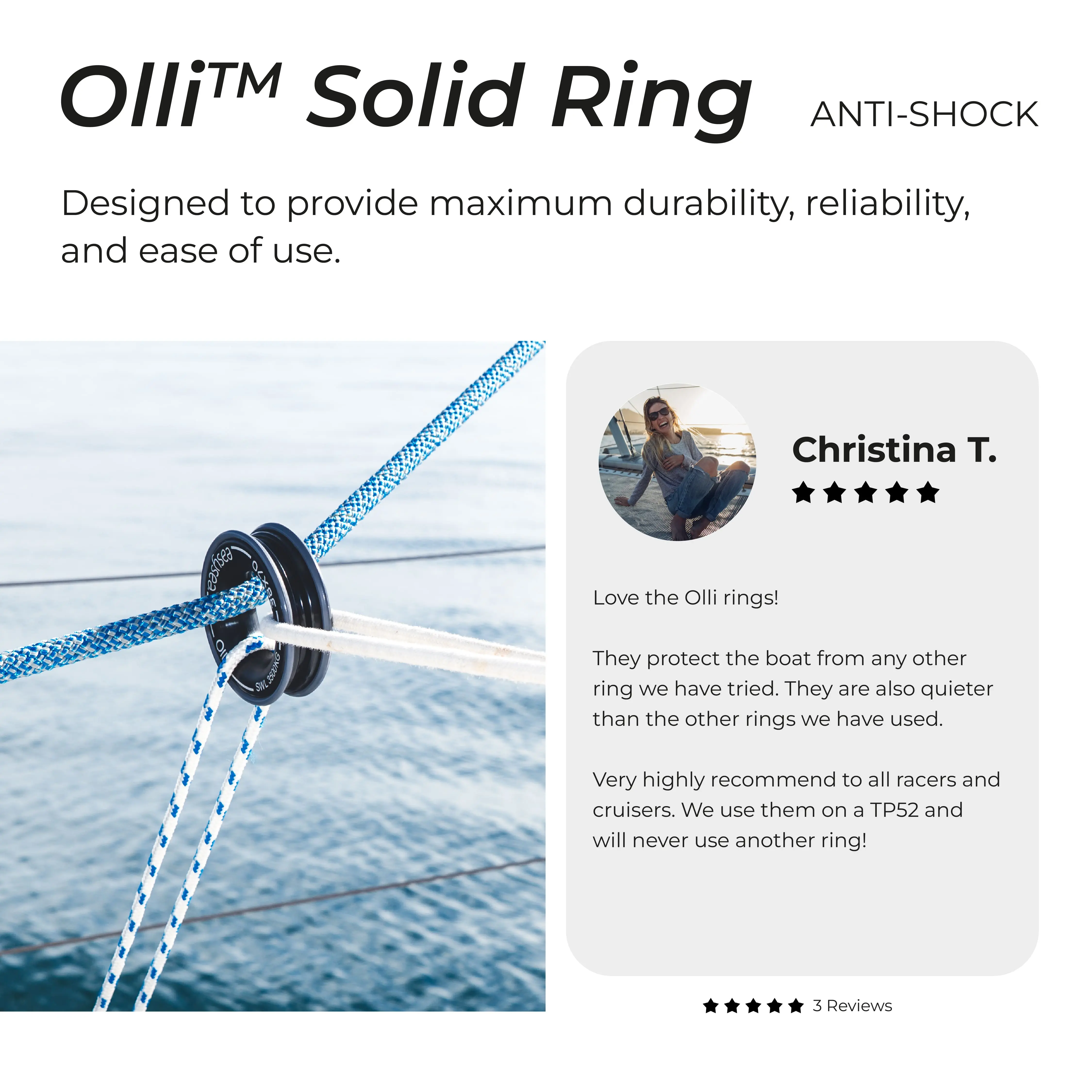 Olli™ - Anti Shock solid ring aluminium - Image 2